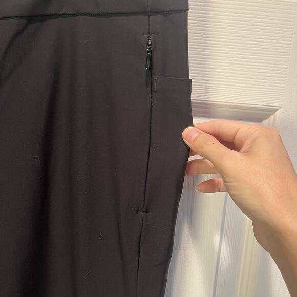Athleta Stellar Skinny Trouser Black Travel Athleisure Size 16 Womens Stretch - Picture 3 of 9